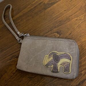 FOSSIL Elephant Design Wristlet Wallet